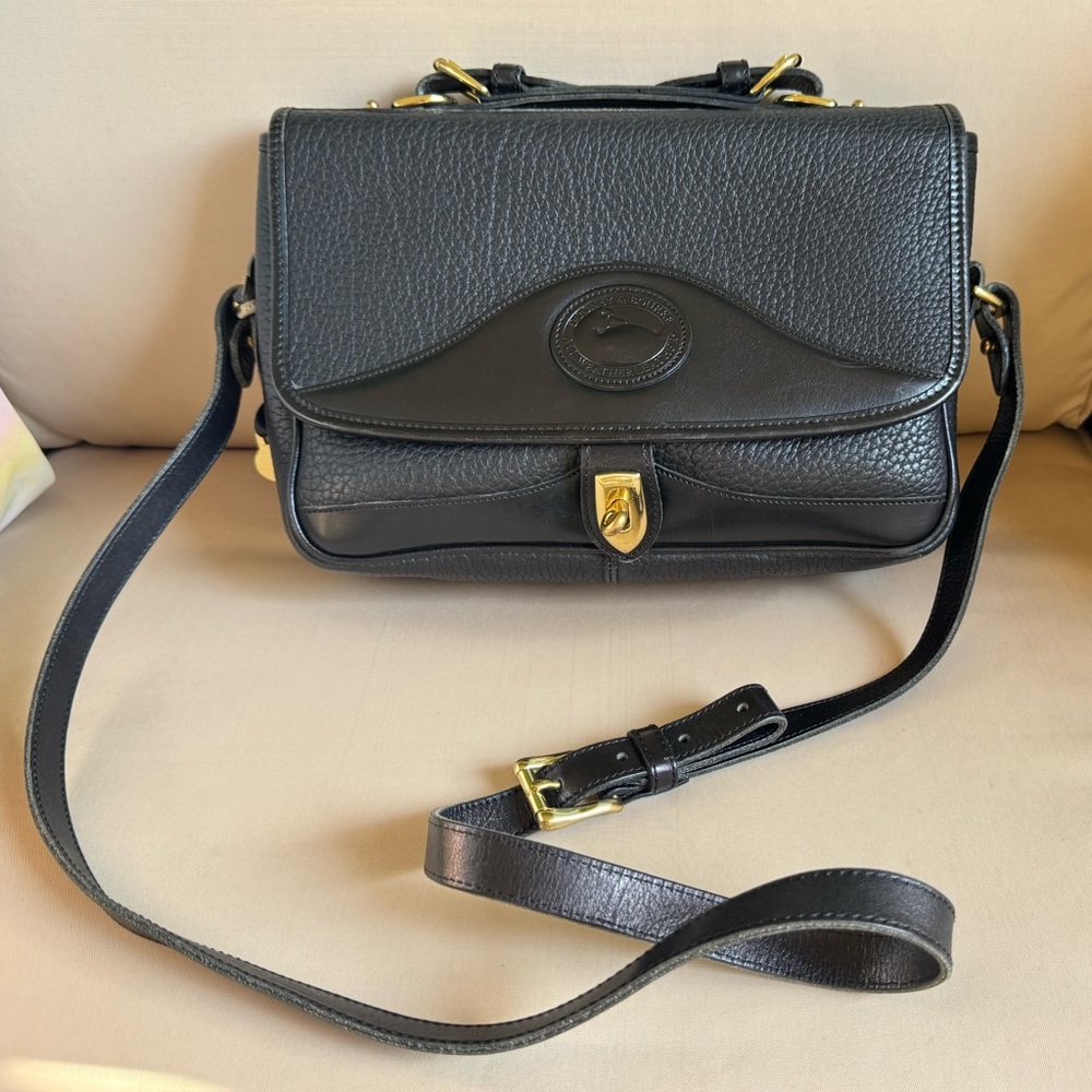 Vintage Dooney & Bourke All Weather Pebble Leather Shoulder/Crossbody/Satchel